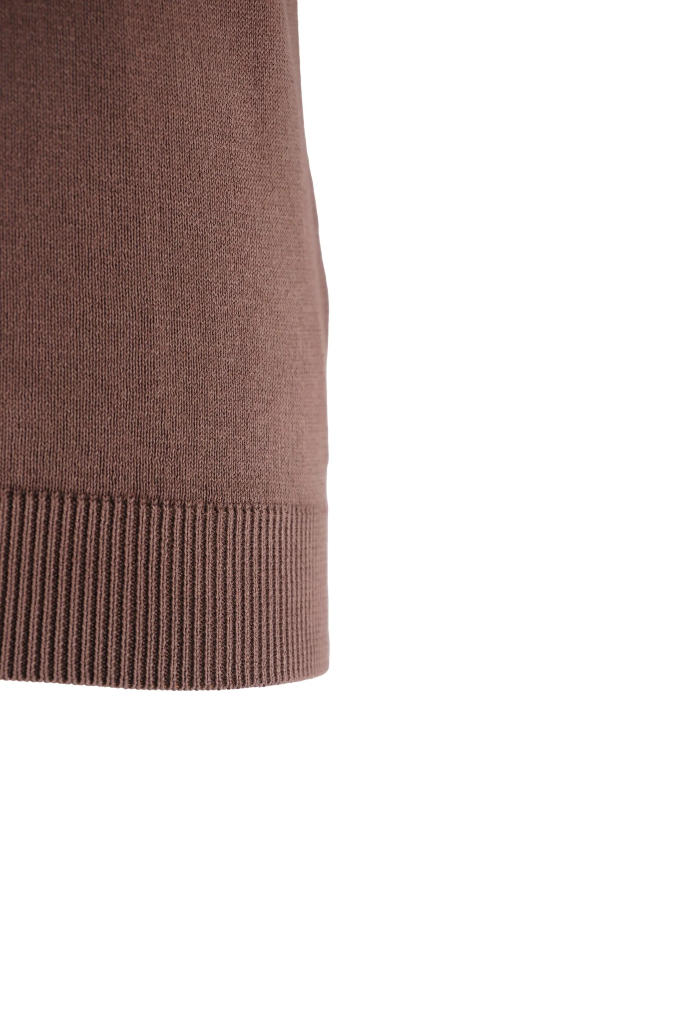 14 Gauge Cotton Thread T-Shirt / Brown