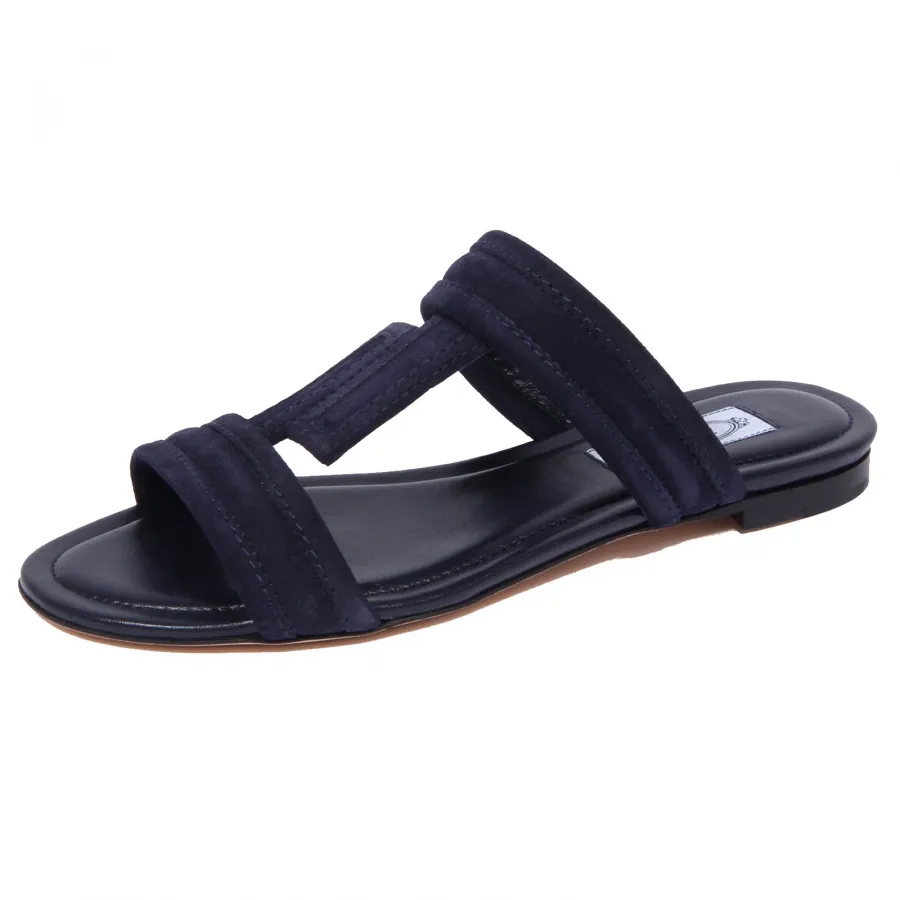 1729J sandalo donna dark blue TOD’S scarpe suede shoe woman