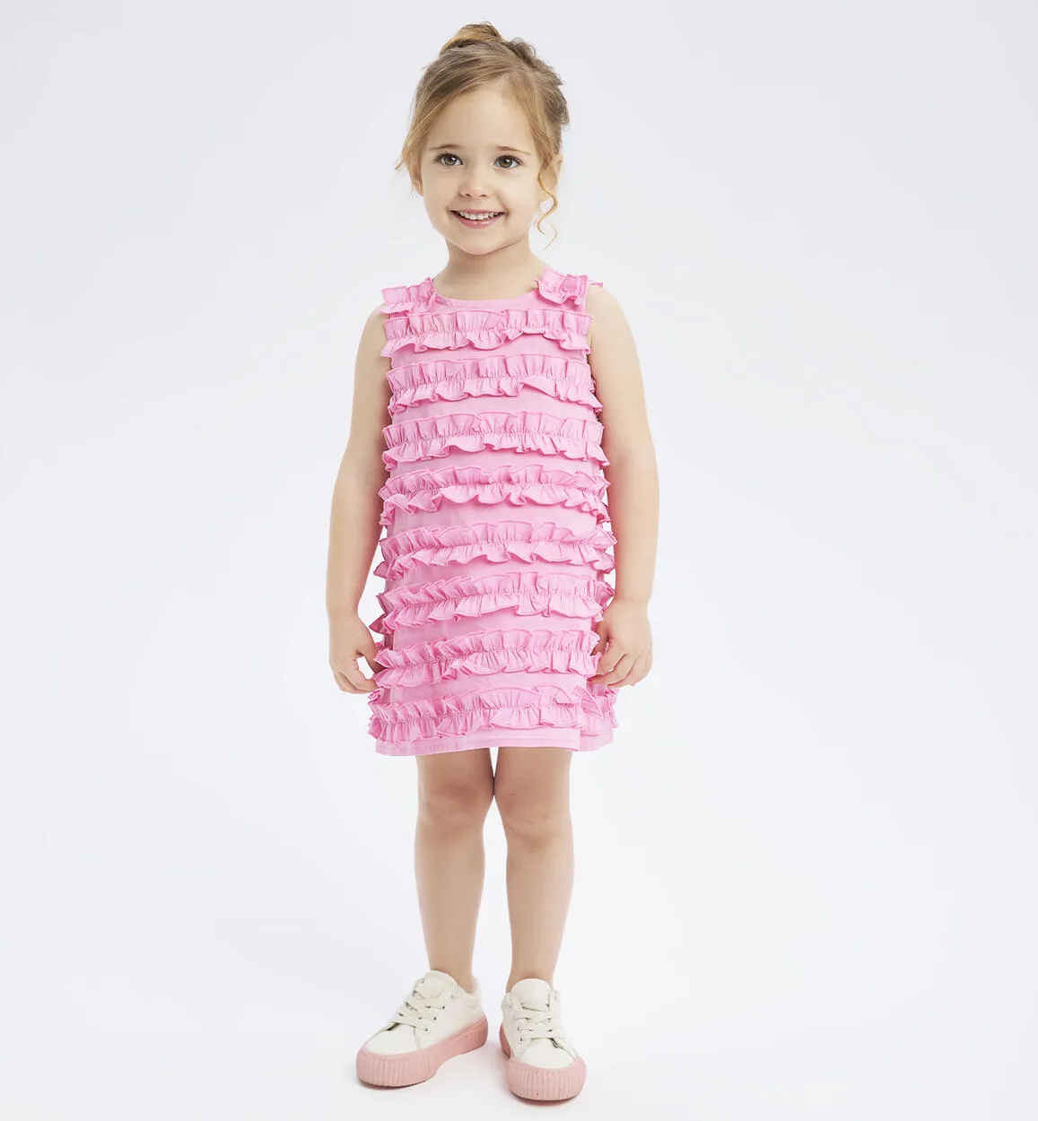 Abito bambina con ruches