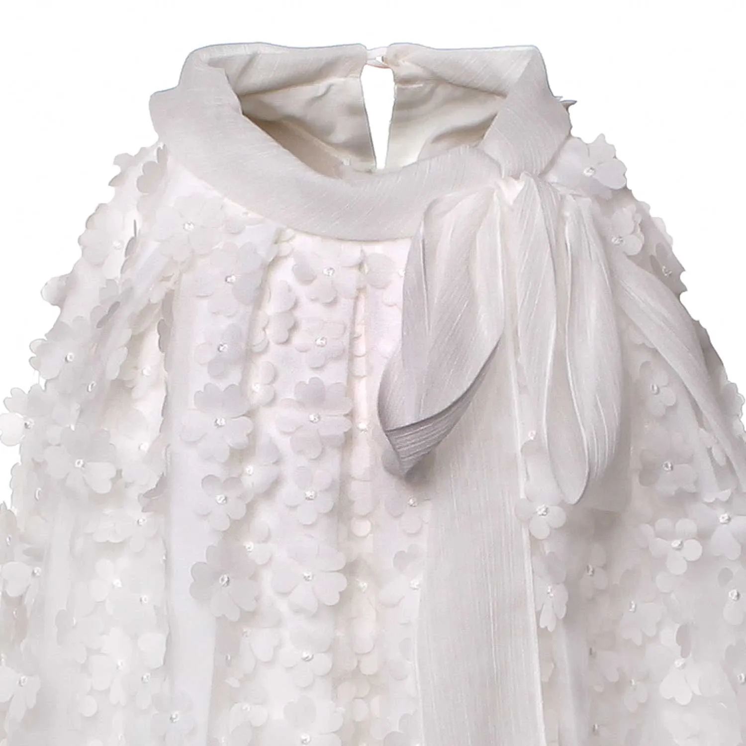Abito Bambina Teen Tulle Bianco Cerimonia