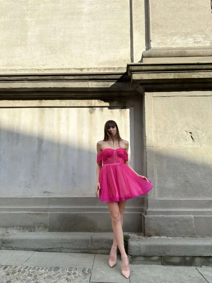 Abito Corto Tulle