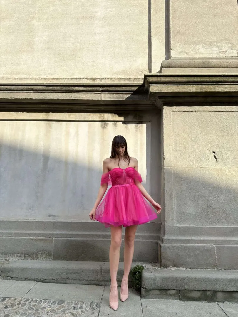 Abito Corto Tulle