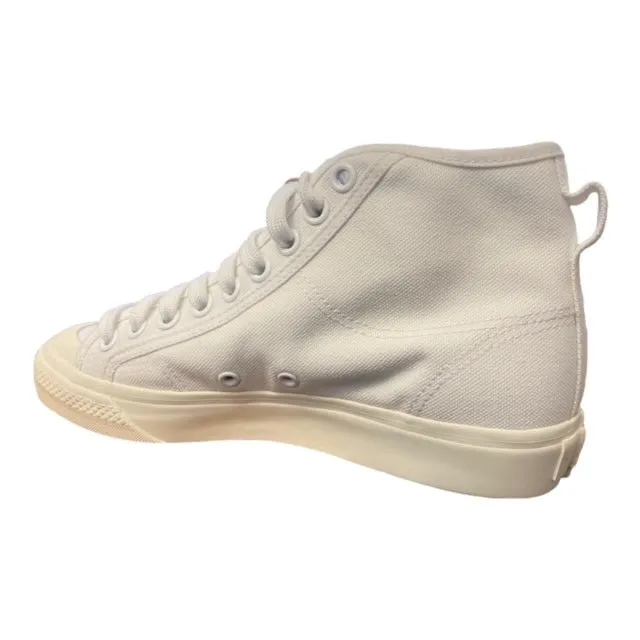 Adidas Originals scarpa sneakers alta in tela da uomo Nizza Hi H01110 bianco
