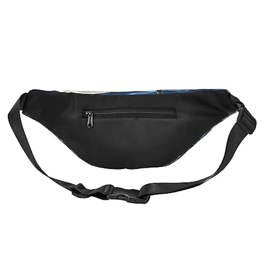 Airplane in The Evening Light Marsupio per donne uomini marsupio cintura regolabile casual petto borsa marsupione per viaggi esc