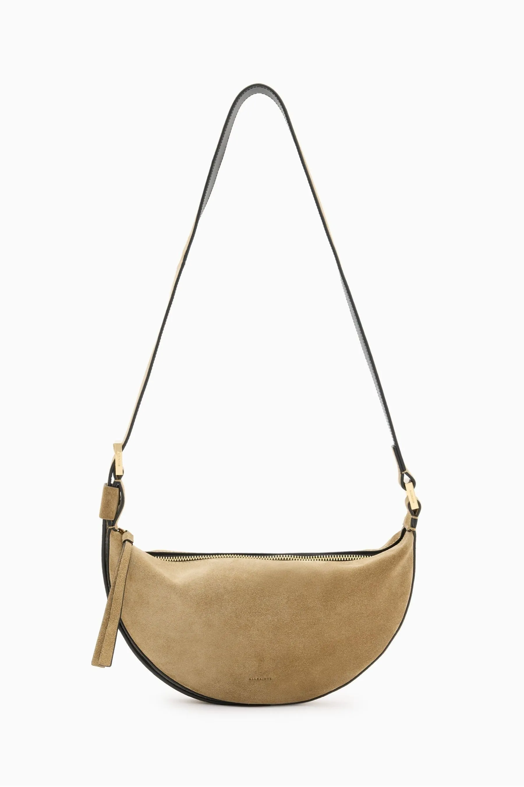 AllSaints - Borsa a tracolla a mezzaluna    