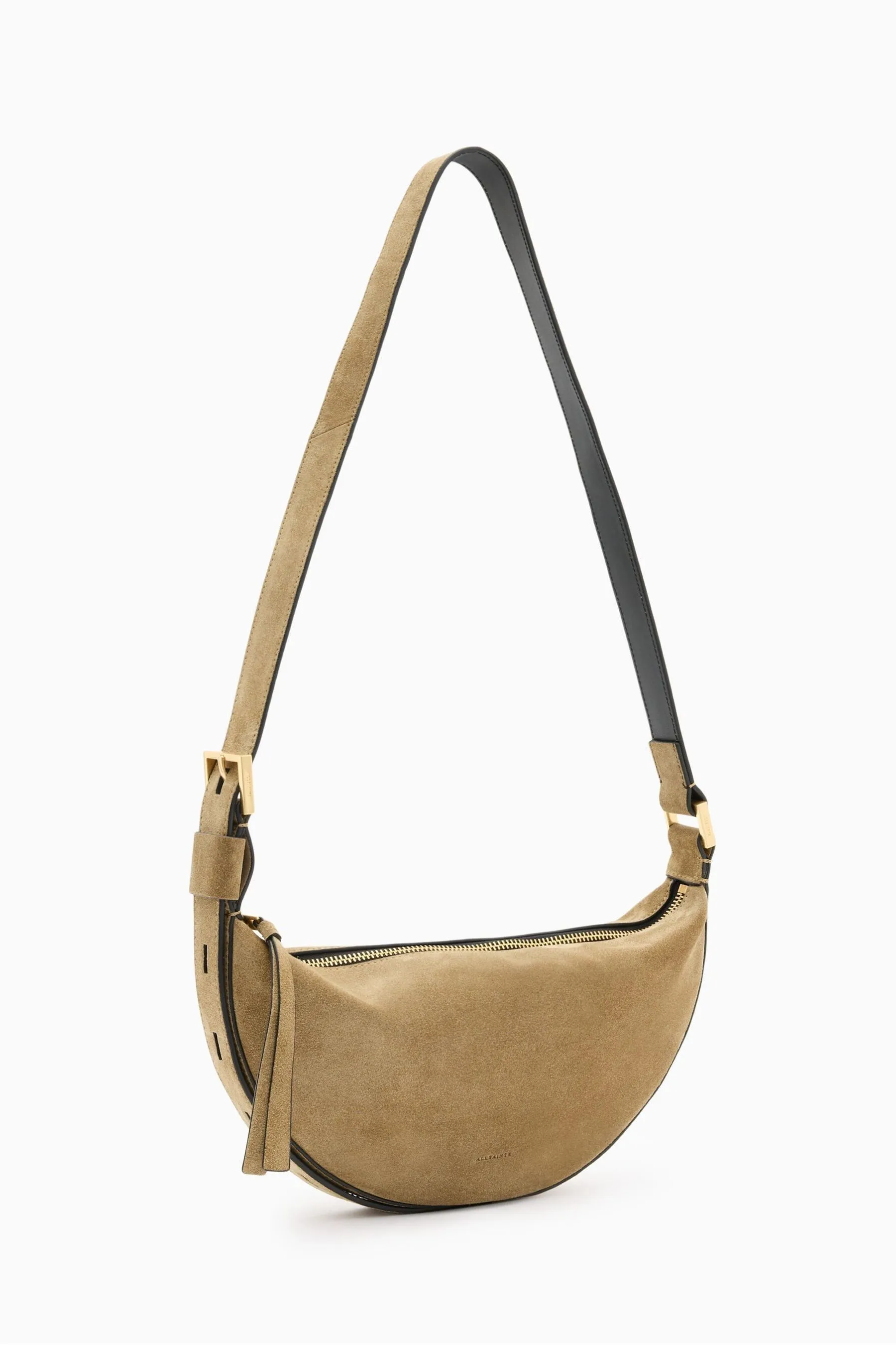 AllSaints - Borsa a tracolla a mezzaluna    