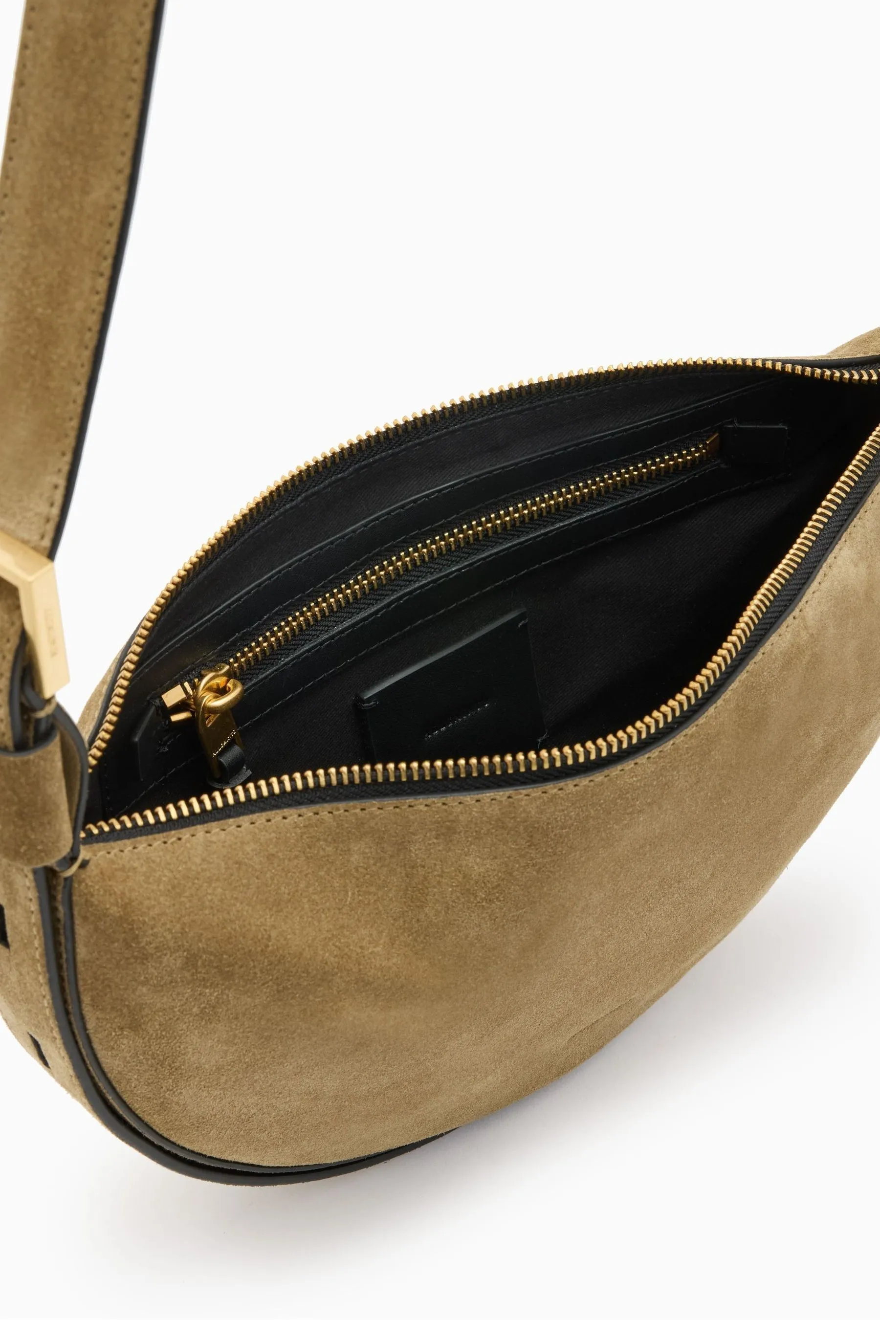 AllSaints - Borsa a tracolla a mezzaluna    