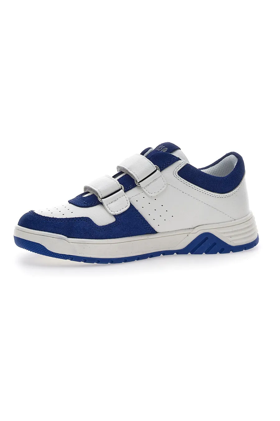   ASSO Sneakers basse Asso 13141 Bianche e Blu con sottopiede in pelle