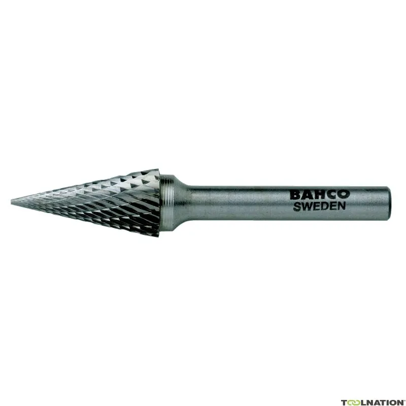 Bahco M0618M06 Frese in carburo di tungsteno con testa conica e naso appuntito