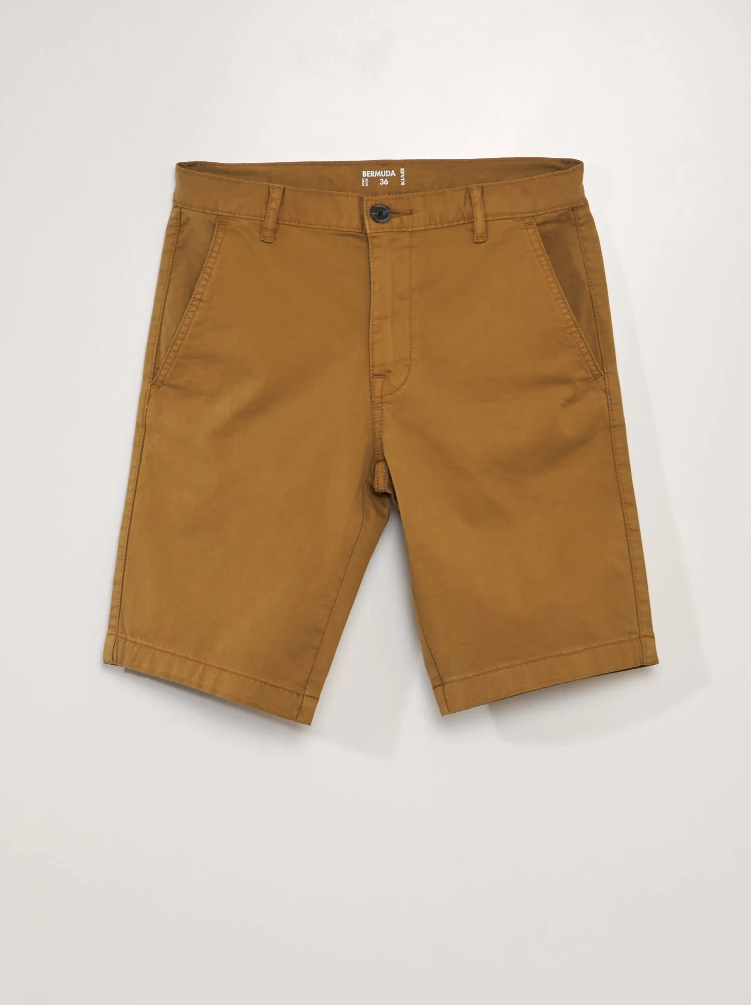 Bermuda chino tinta unita - KAKI