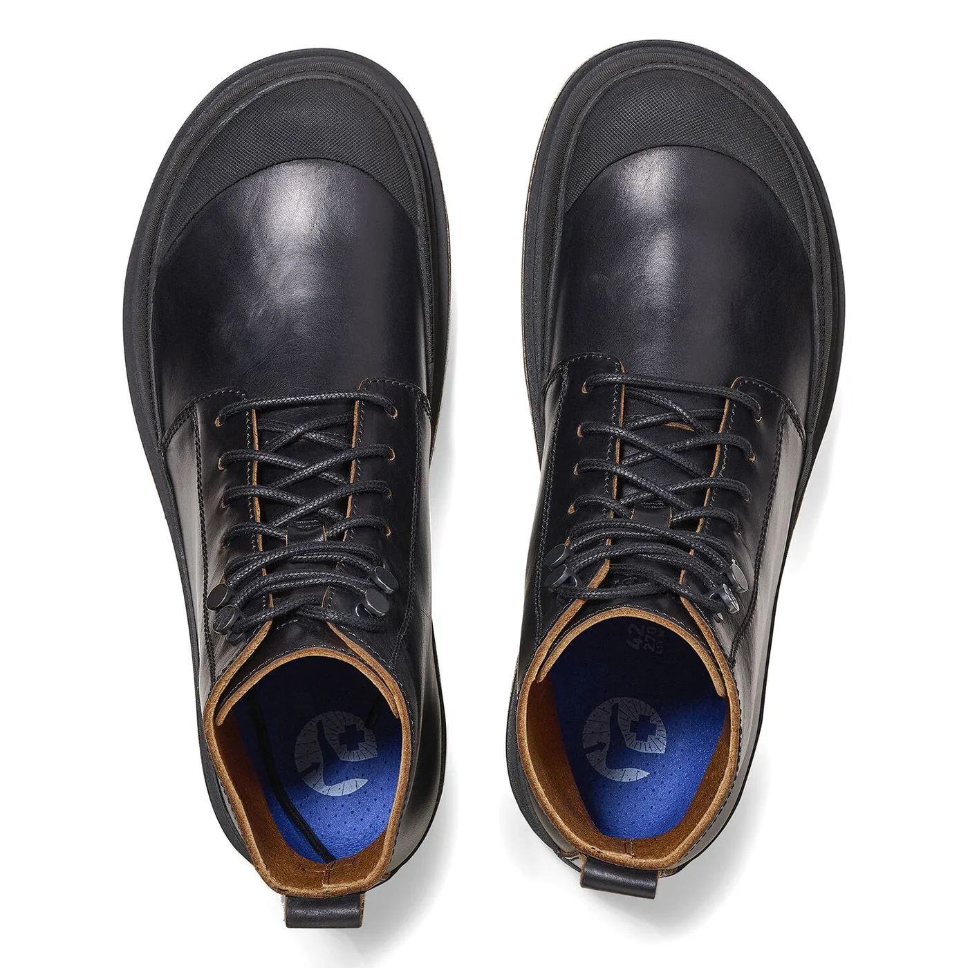 Birkenstock Prescott Lace Men black, Pull Up Leather Boots - Stivaletti Stringati Uomo Neri    