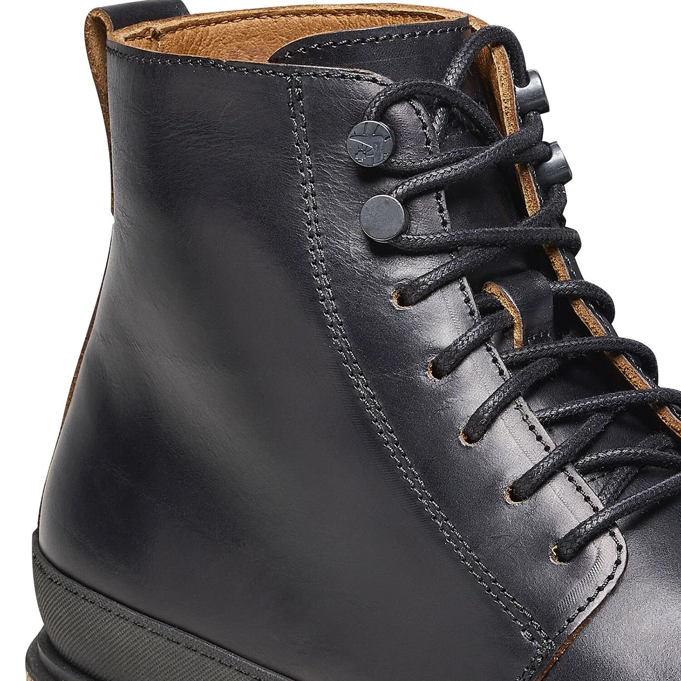 Birkenstock Prescott Lace Men black, Pull Up Leather Boots - Stivaletti Stringati Uomo Neri    