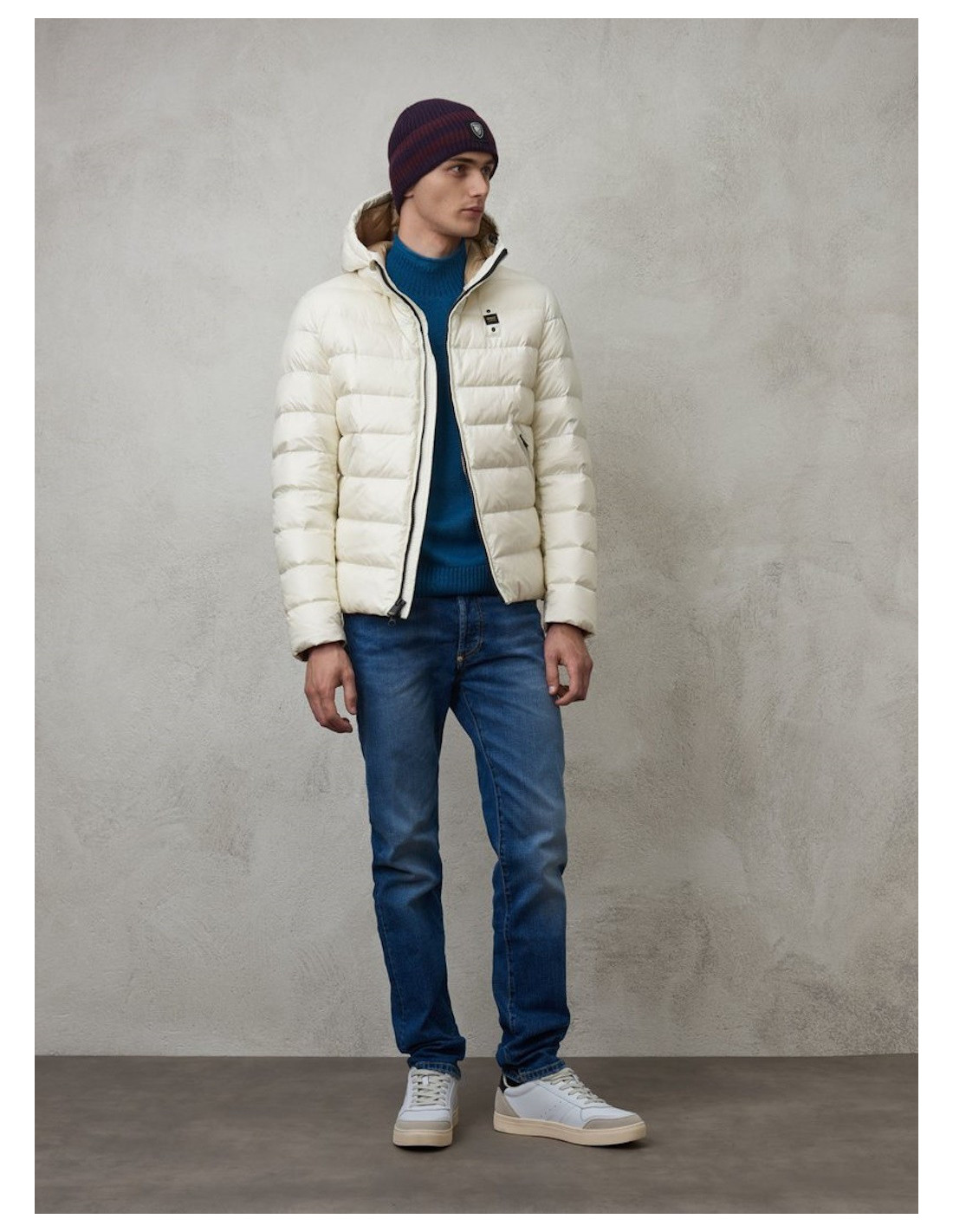 BLAUER PIUMINO UOMO CORTO IMBOTTITO IN PIUMA