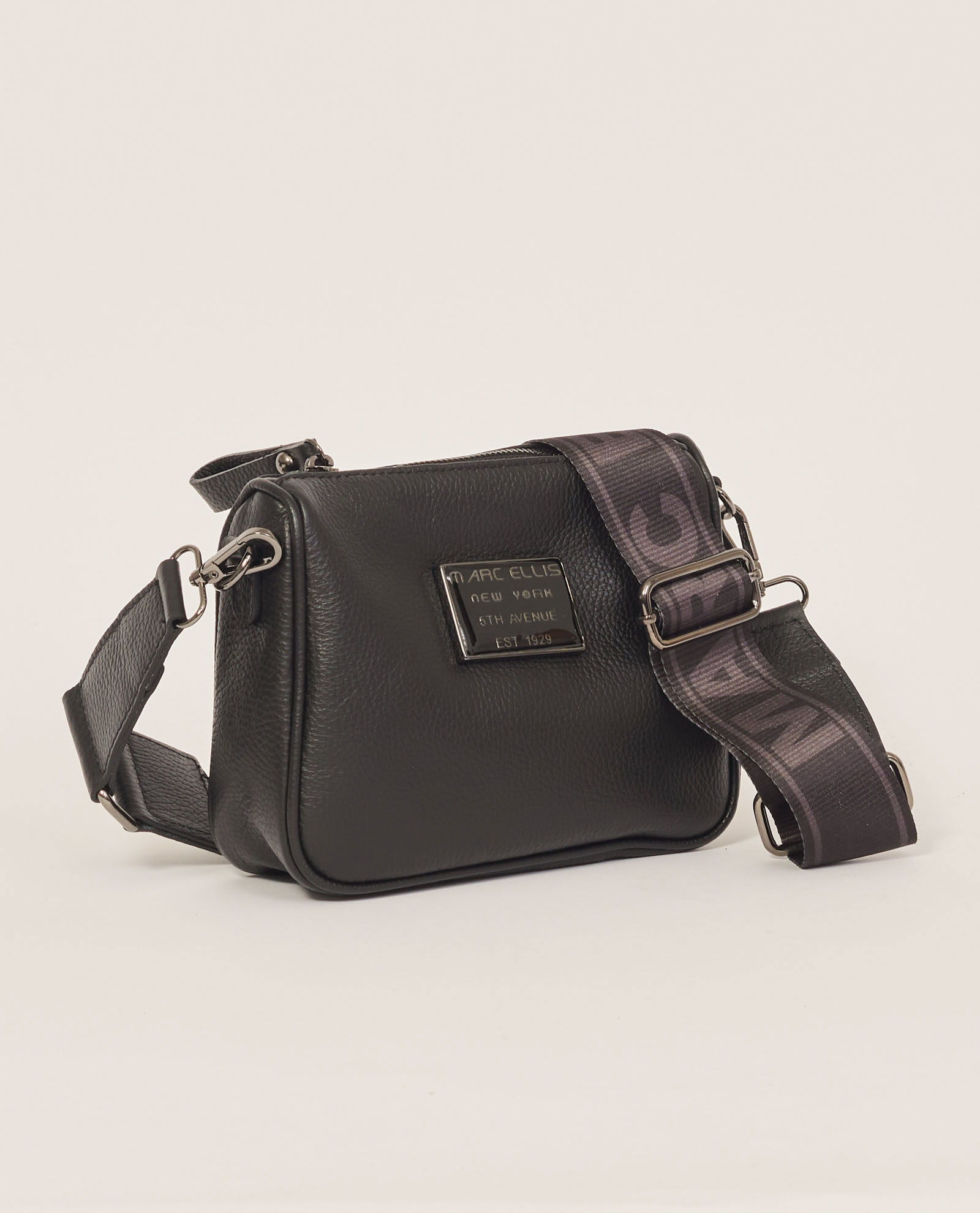 Borsa a tracolla Glam Star di Marc Ellis in pelle martellata
