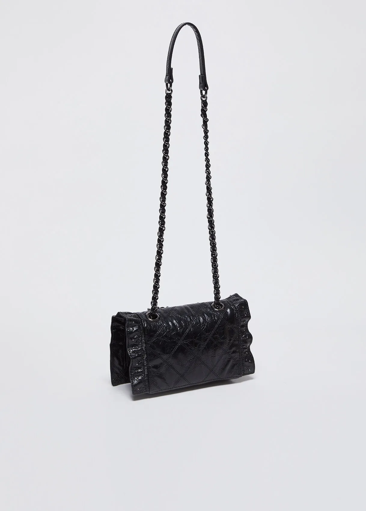 Borsa a tracolla glossy matelassé