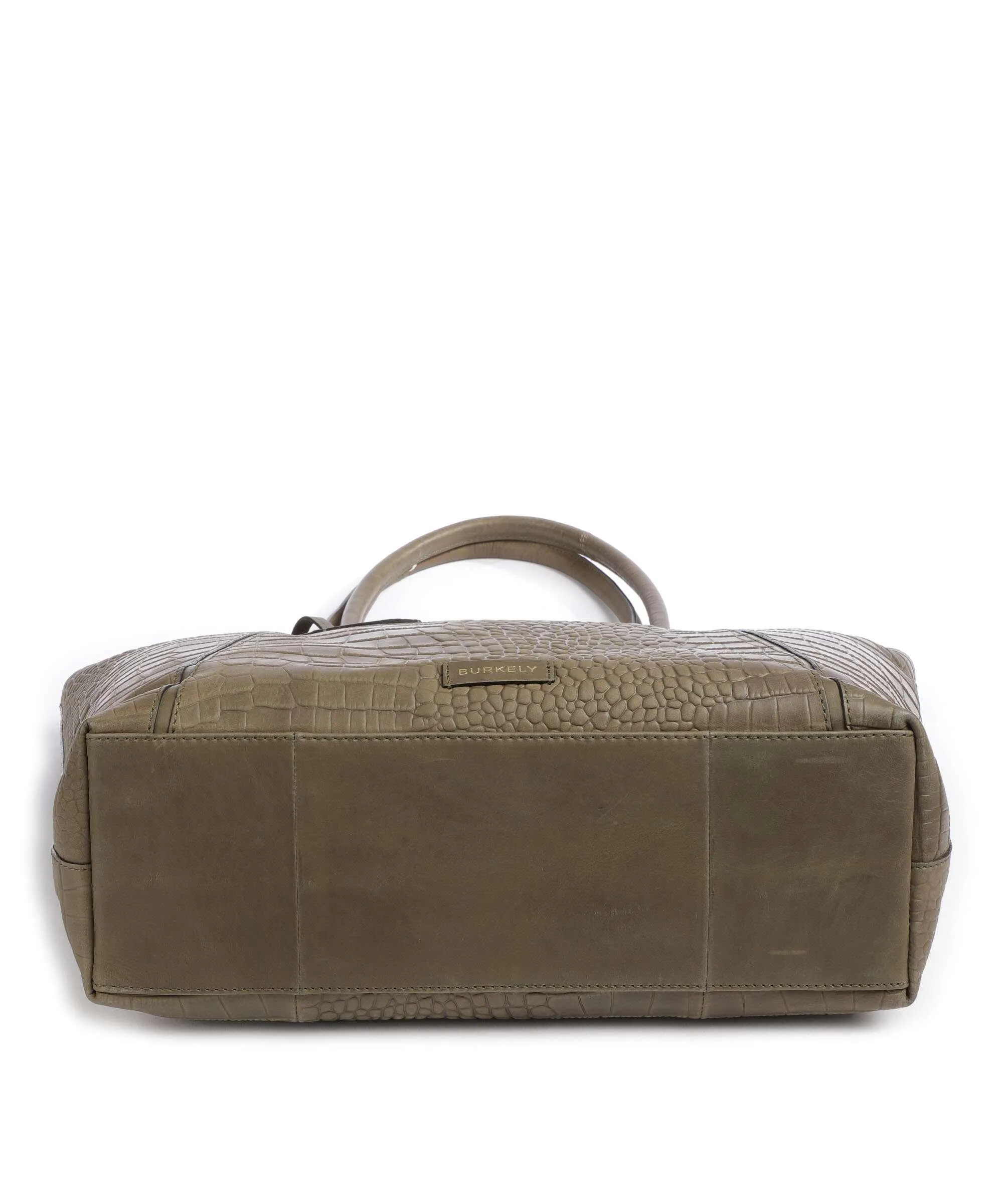  Burkely Cool Colbie Borsa shopper 15″ pelle in rilievo verde-oliva  