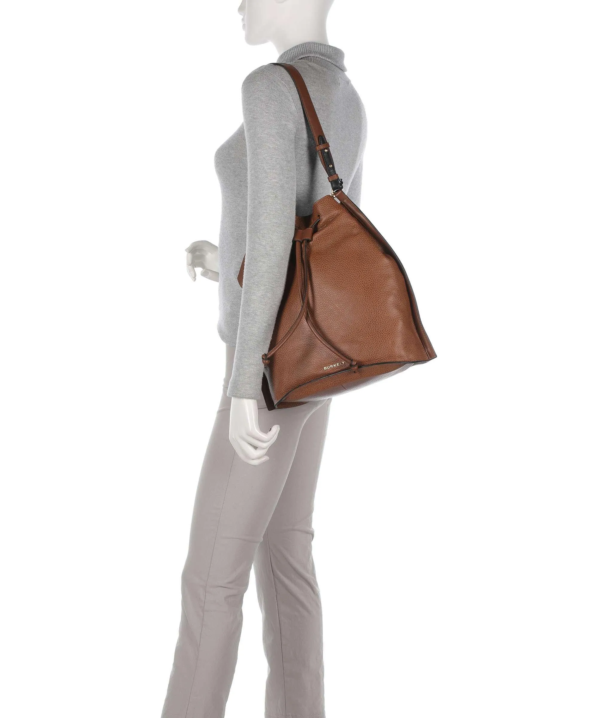  Burkely Keen Keira Borsa a zainetto pelle granulata cognac  