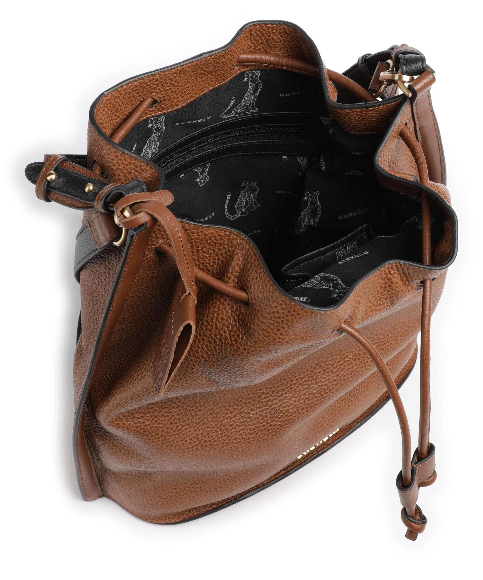  Burkely Keen Keira Borsa a zainetto pelle granulata cognac  