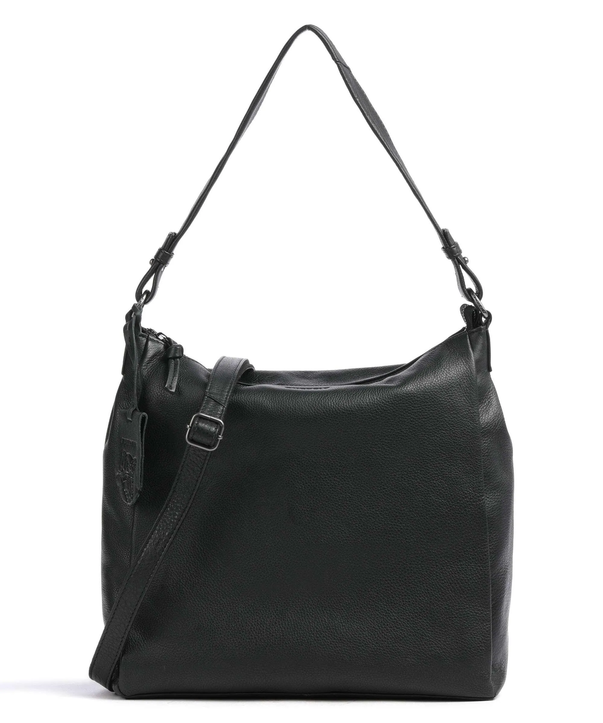  Burkely Lush Lucy Borsa hobo pelle granulata nero  