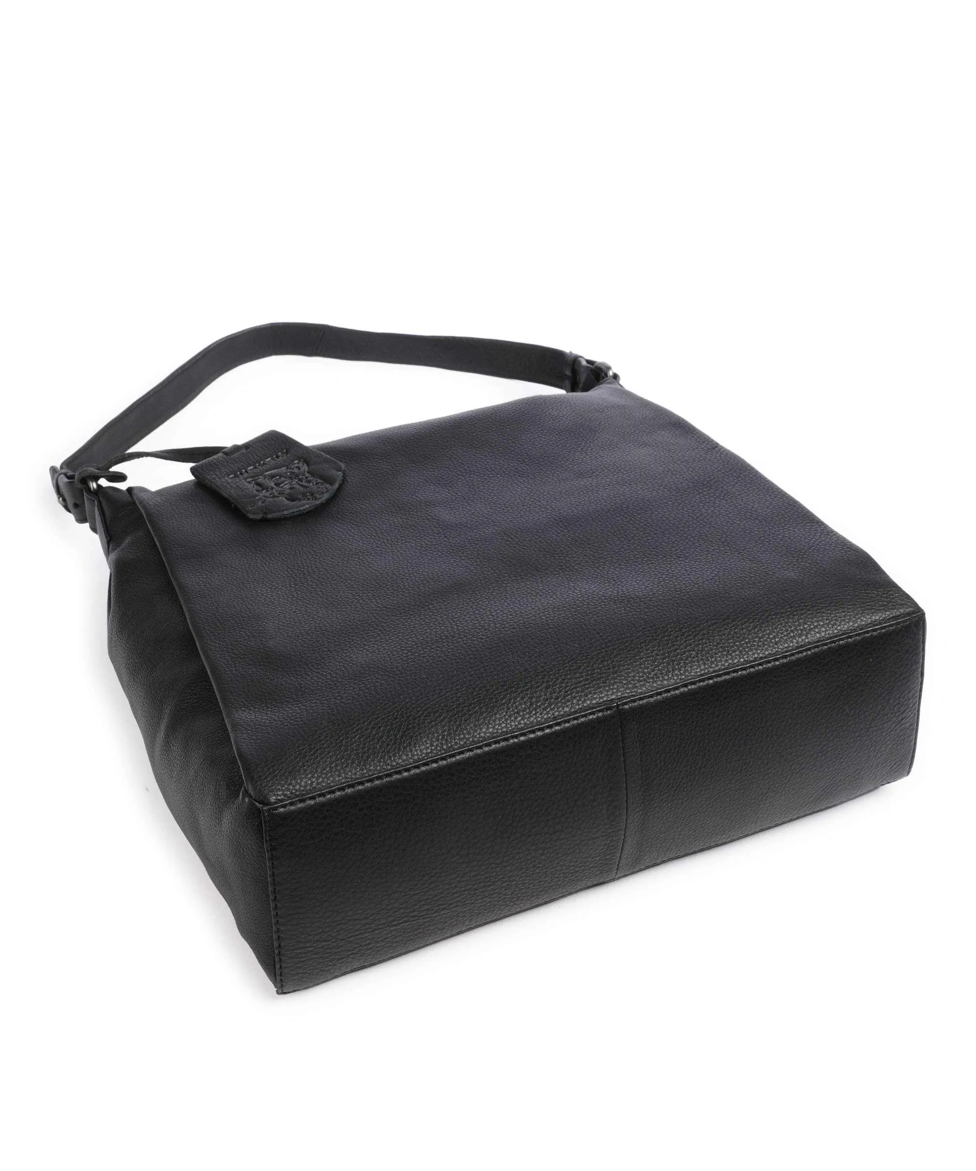  Burkely Lush Lucy Borsa hobo pelle granulata nero  