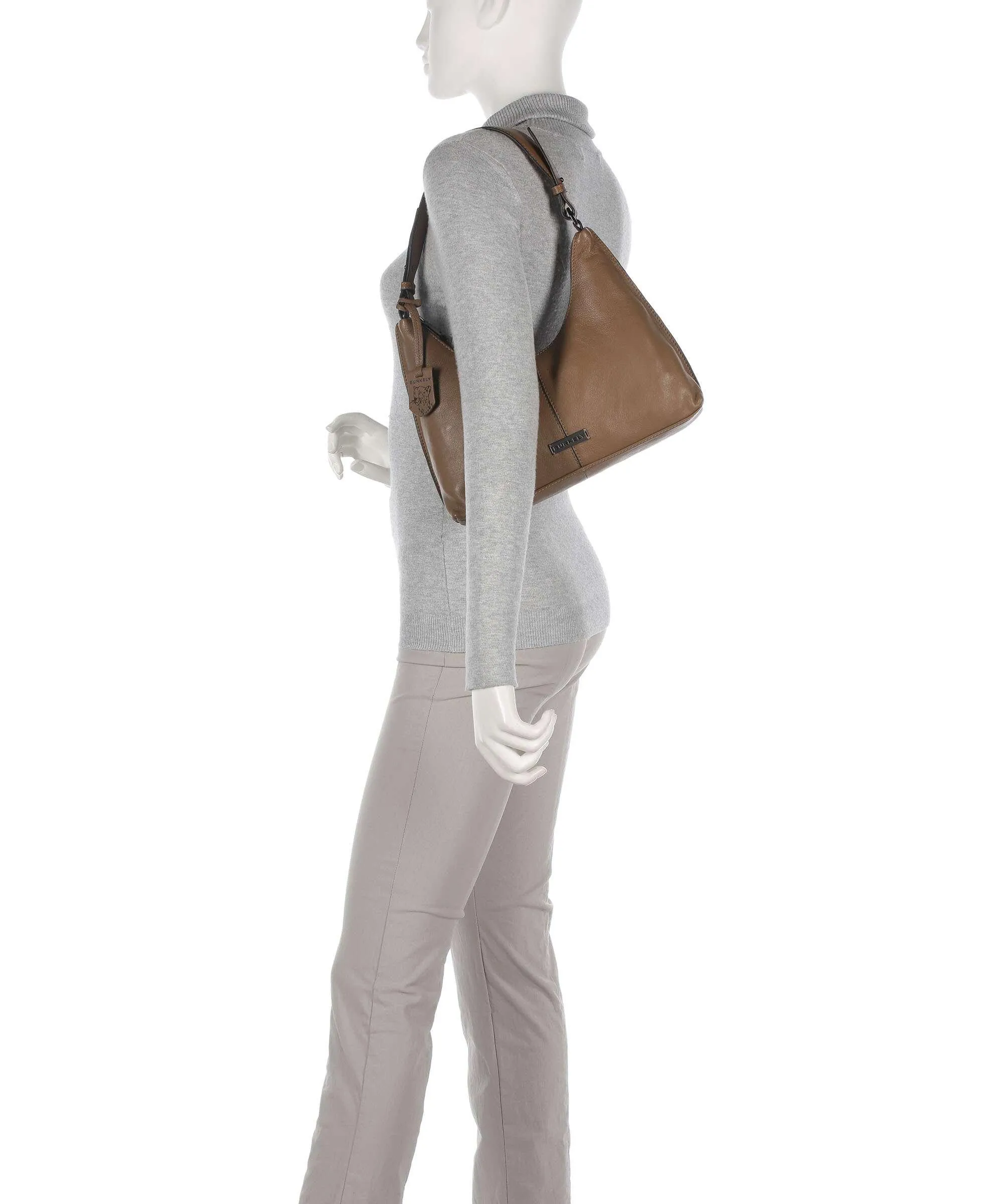  Burkely Mystic Maeve Borsa a spalla pelle granulata marrone chiaro  