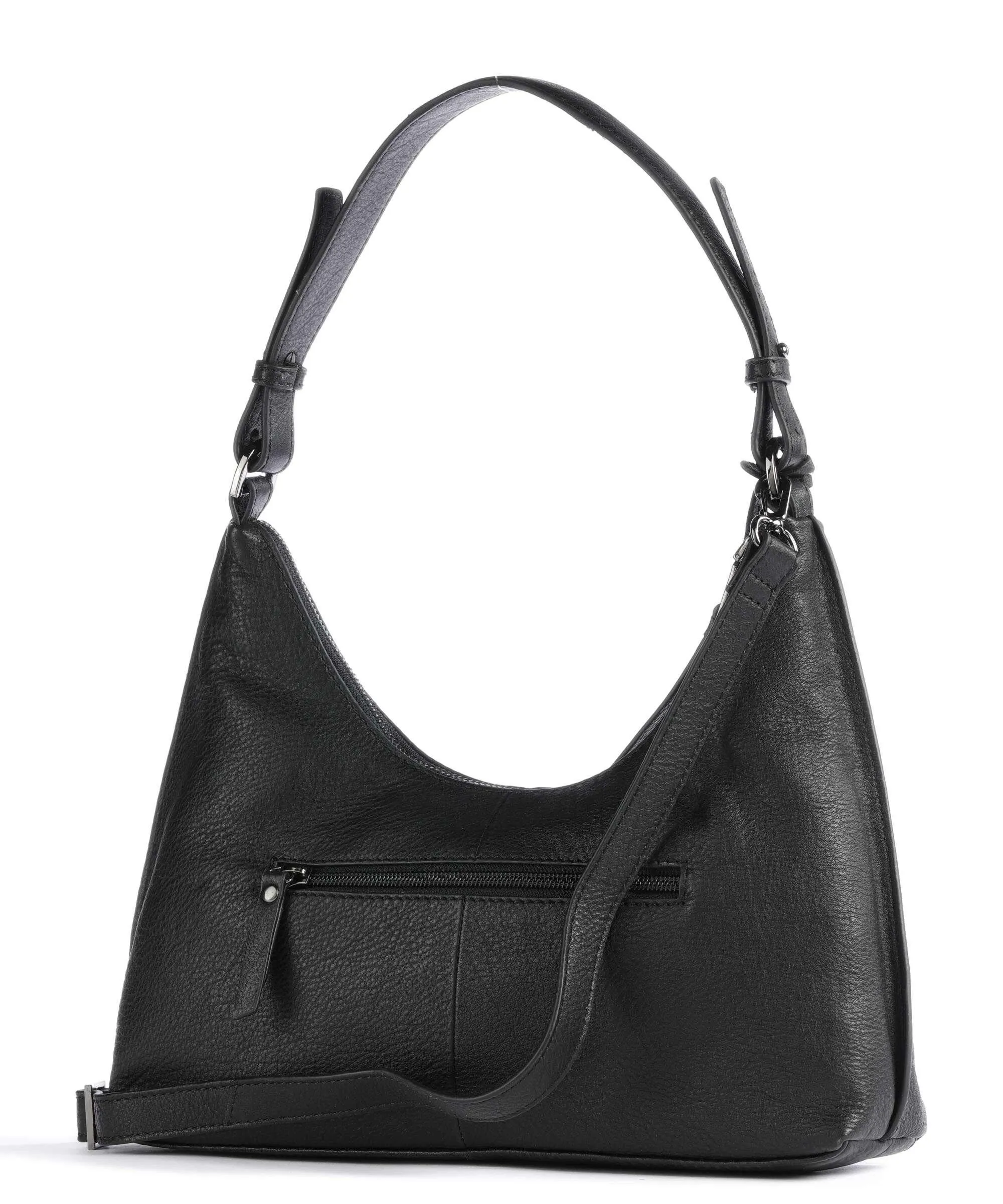  Burkely Mystic Maeve Borsa a spalla pelle granulata nero  