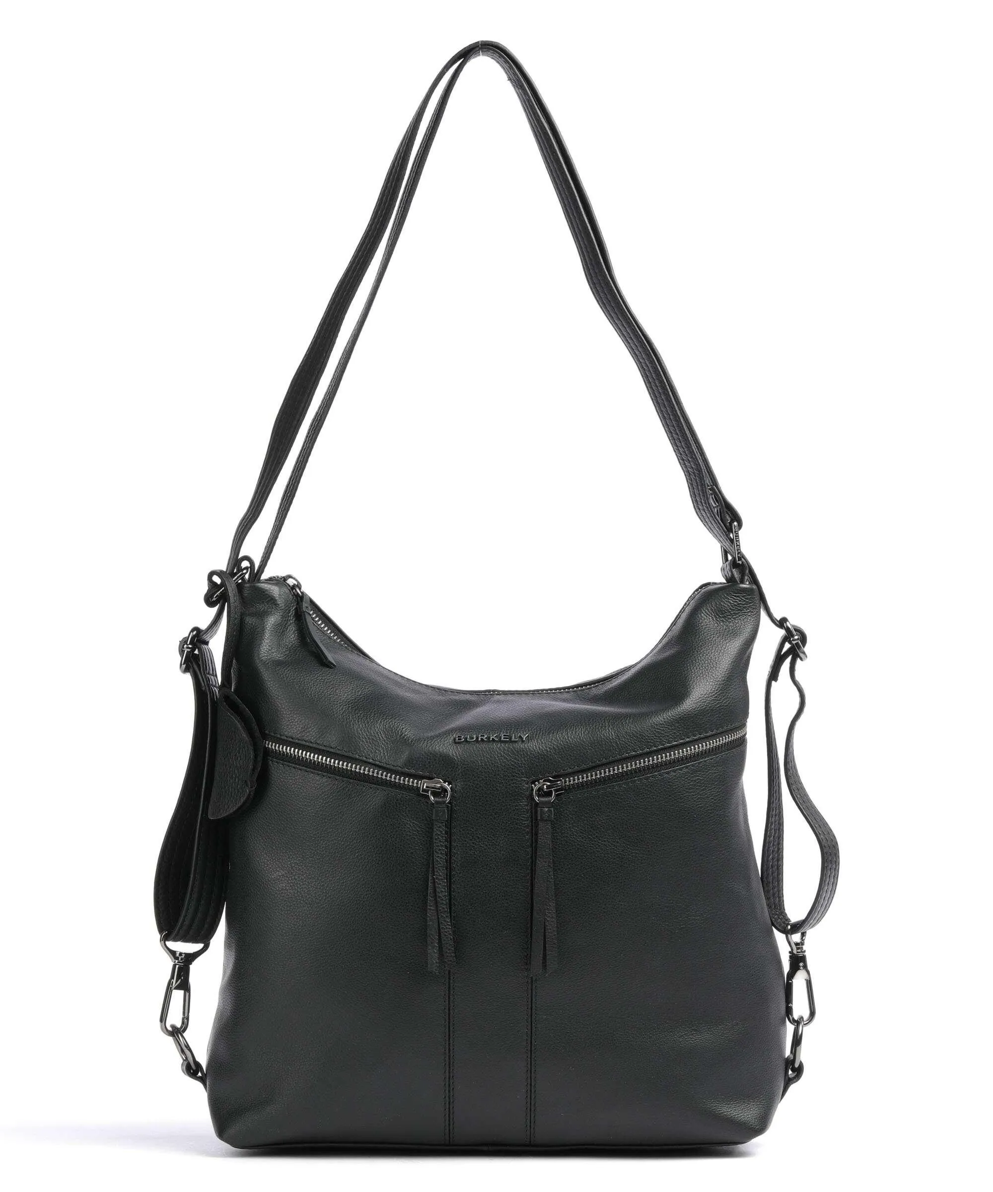  Burkely Rock Ruby Borsa a zainetto pelle granulata nero  