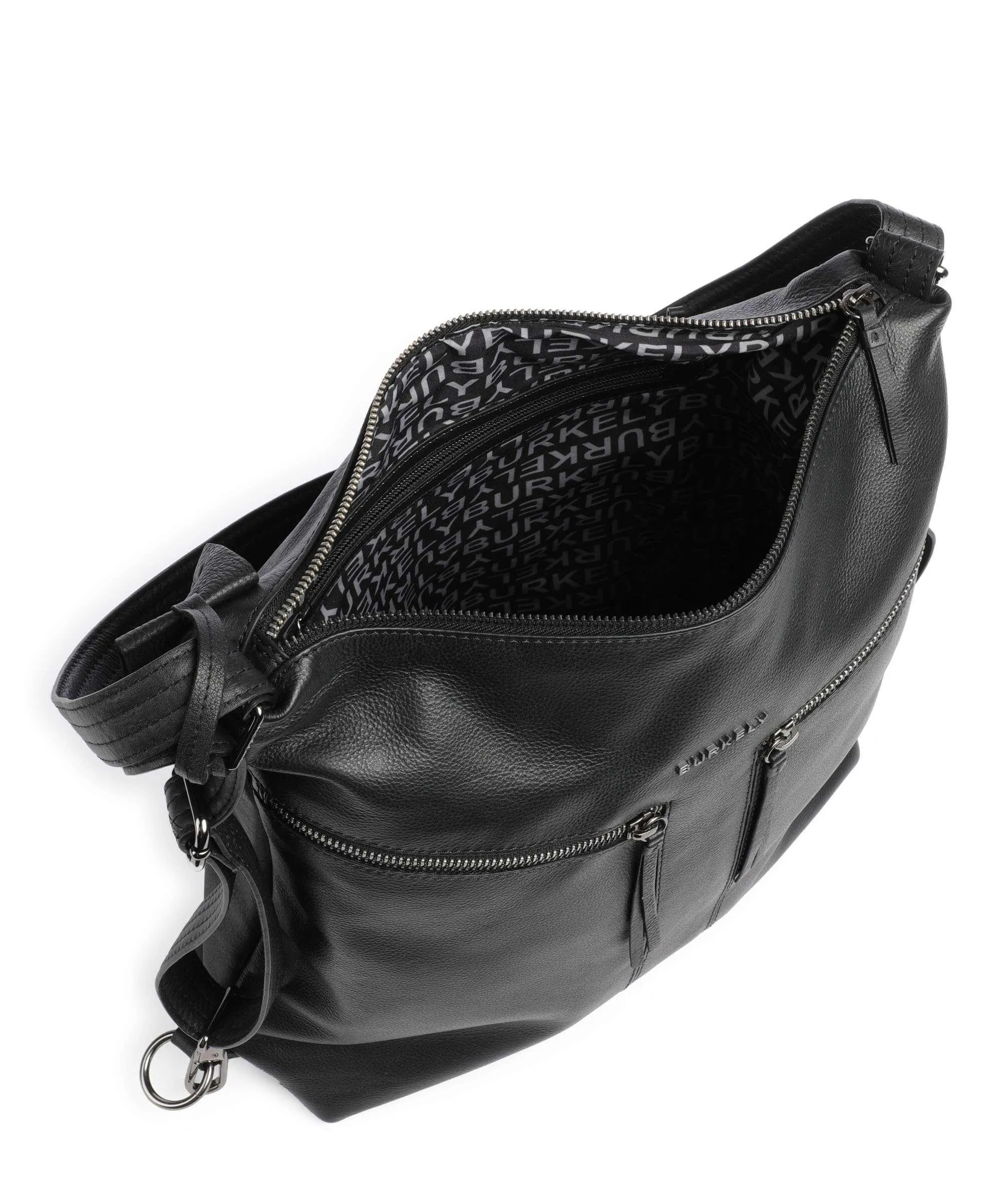  Burkely Rock Ruby Borsa a zainetto pelle granulata nero  