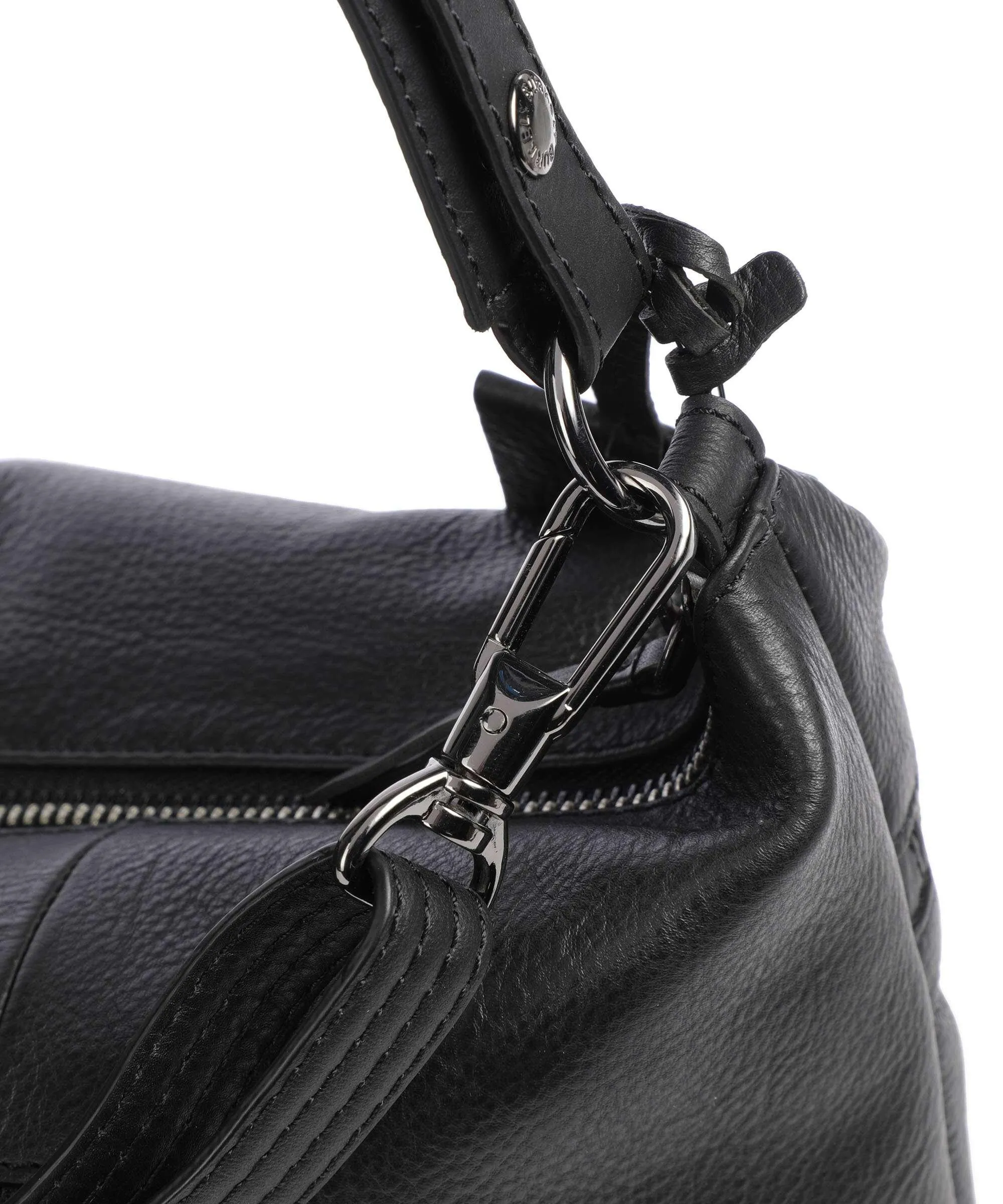  Burkely Rock Ruby Borsa hobo pelle granulata nero  