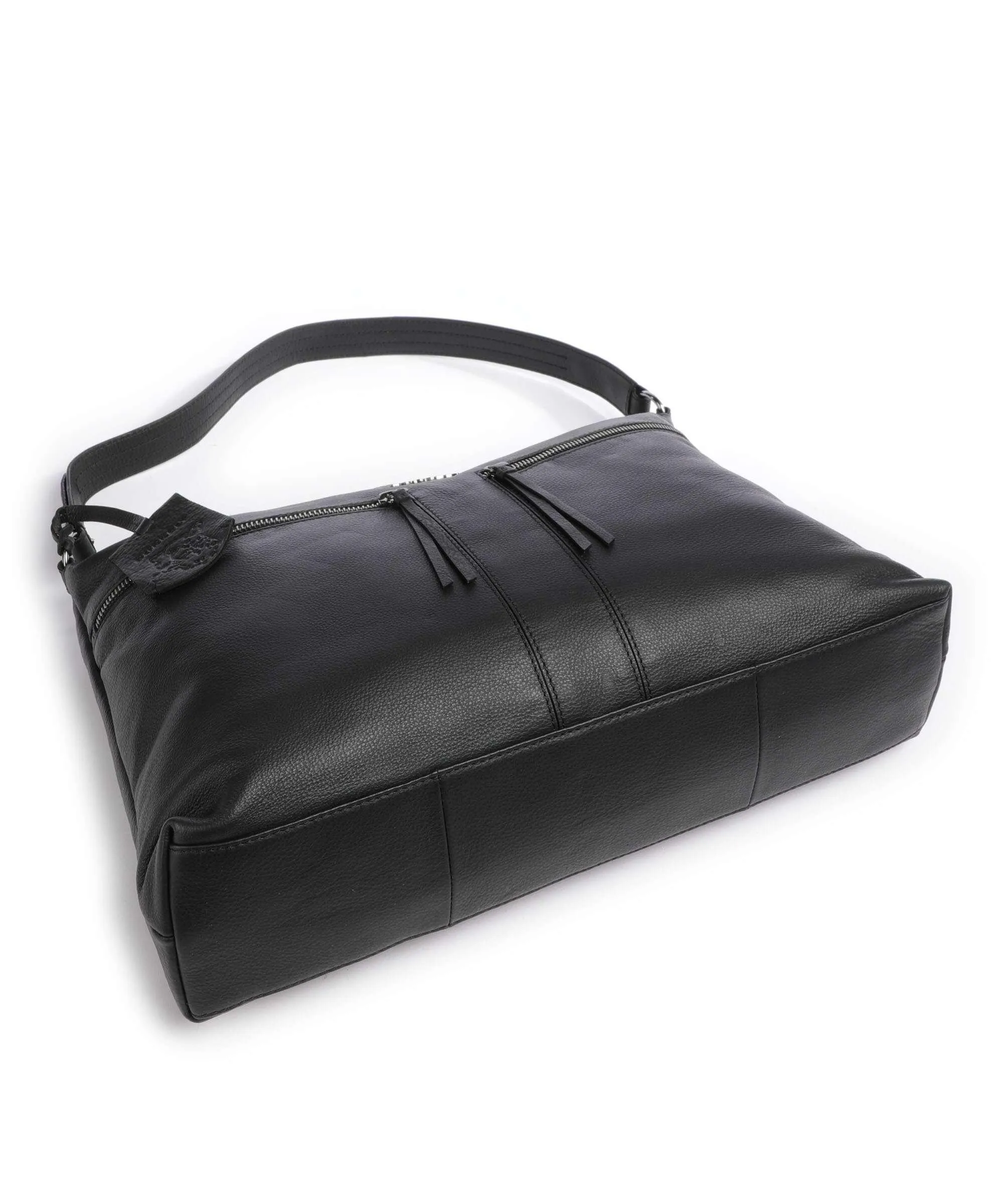  Burkely Rock Ruby Borsa hobo pelle granulata nero  
