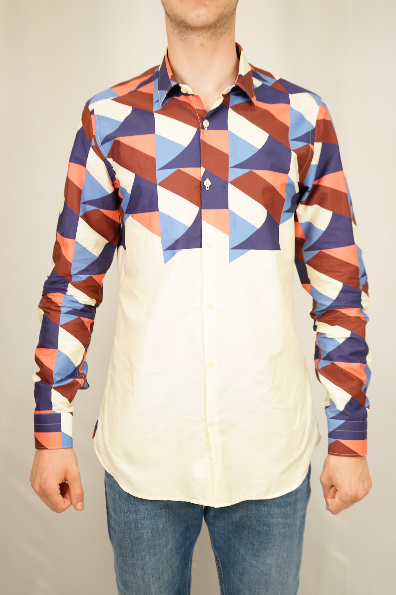 Camicia bicolor Universo