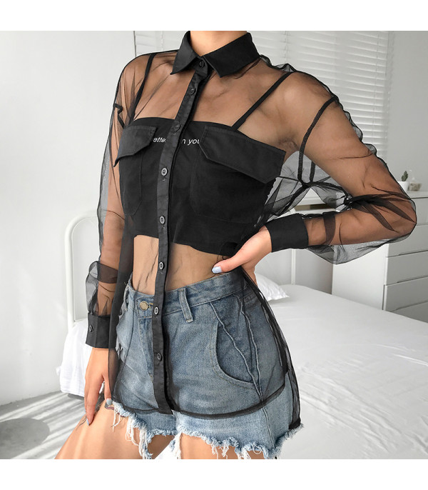 Camicia trasparente Elsha