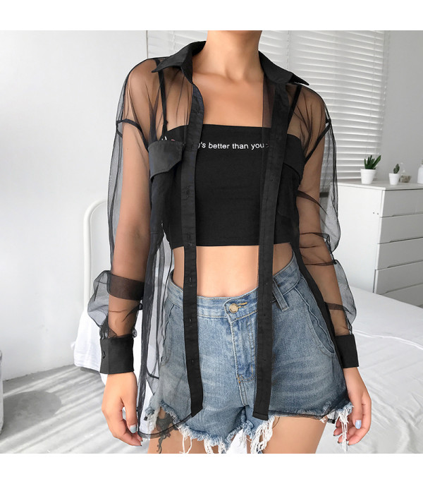 Camicia trasparente Elsha