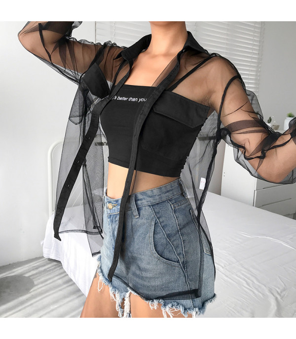 Camicia trasparente Elsha
