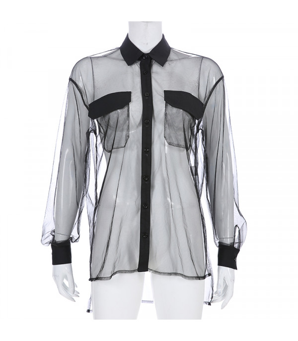 Camicia trasparente Elsha
