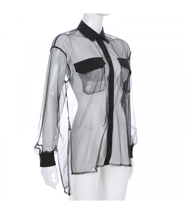 Camicia trasparente Elsha