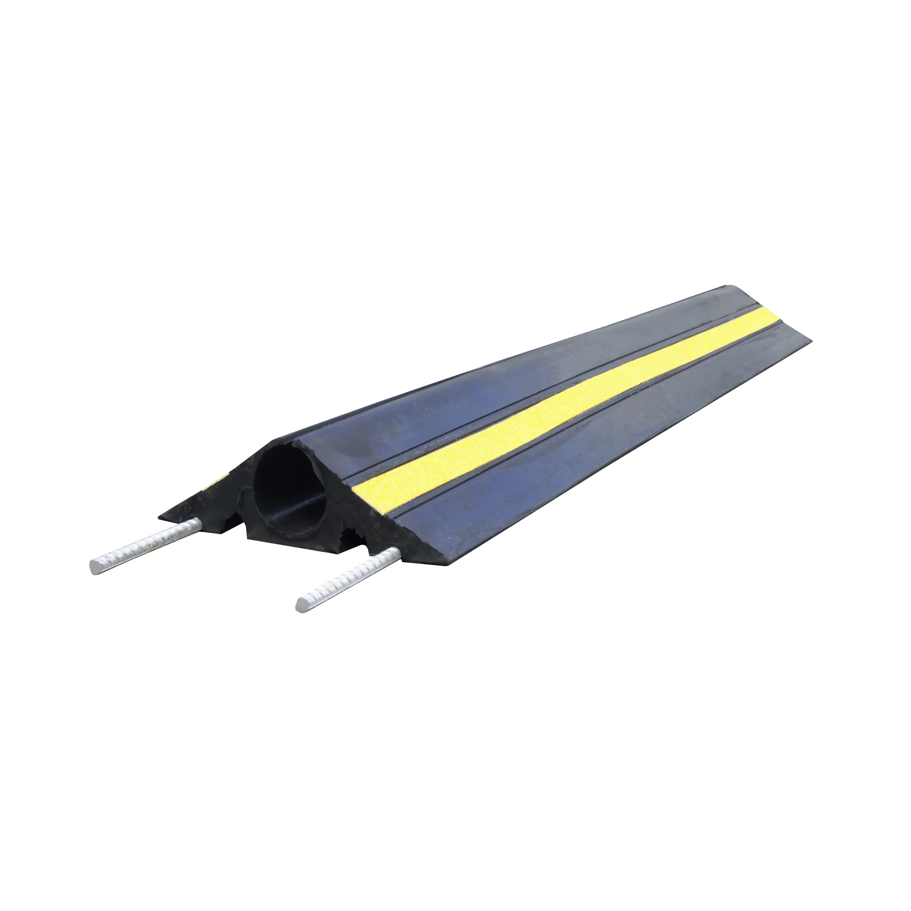 Canalina passacavi RS PRO, colore Nero/Giallo ø60mm, Ø interno 60mm, lunghezza 1m, larghezza 240 mm Gomma