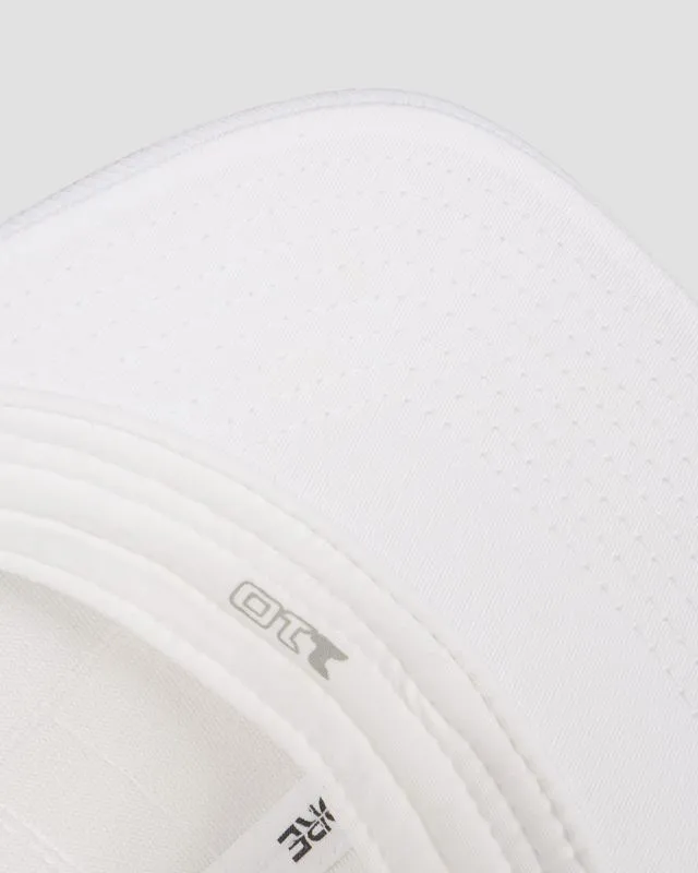 Cappellino bianco G/Fore Monochrome Pray for Birdies Stretch Twill Snapback