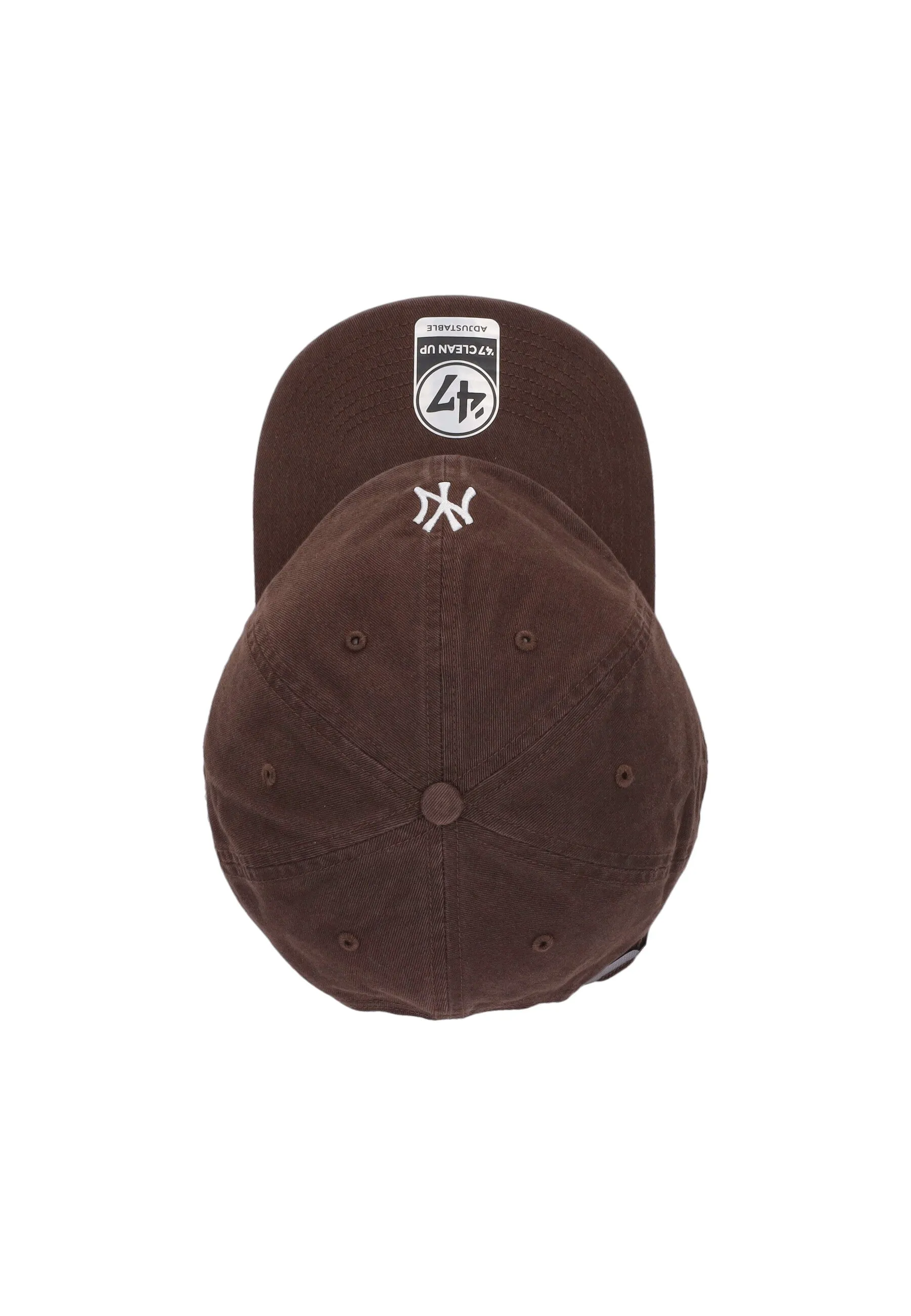 Cappellino Visiera Curva Uomo Mlb Clean Up Neyyan Brown/white