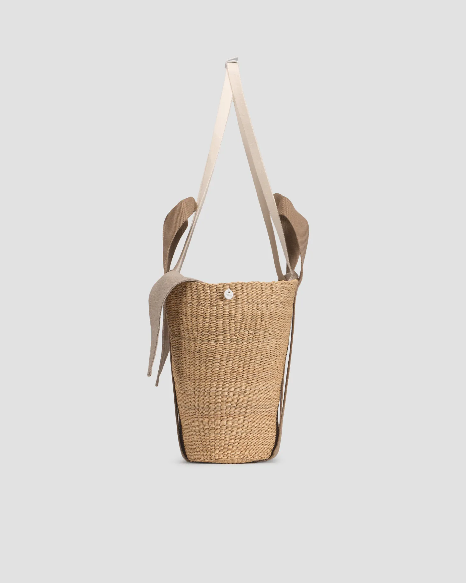 Cestino intrecciato da donna Muun Abby abbylinnbenat-beige