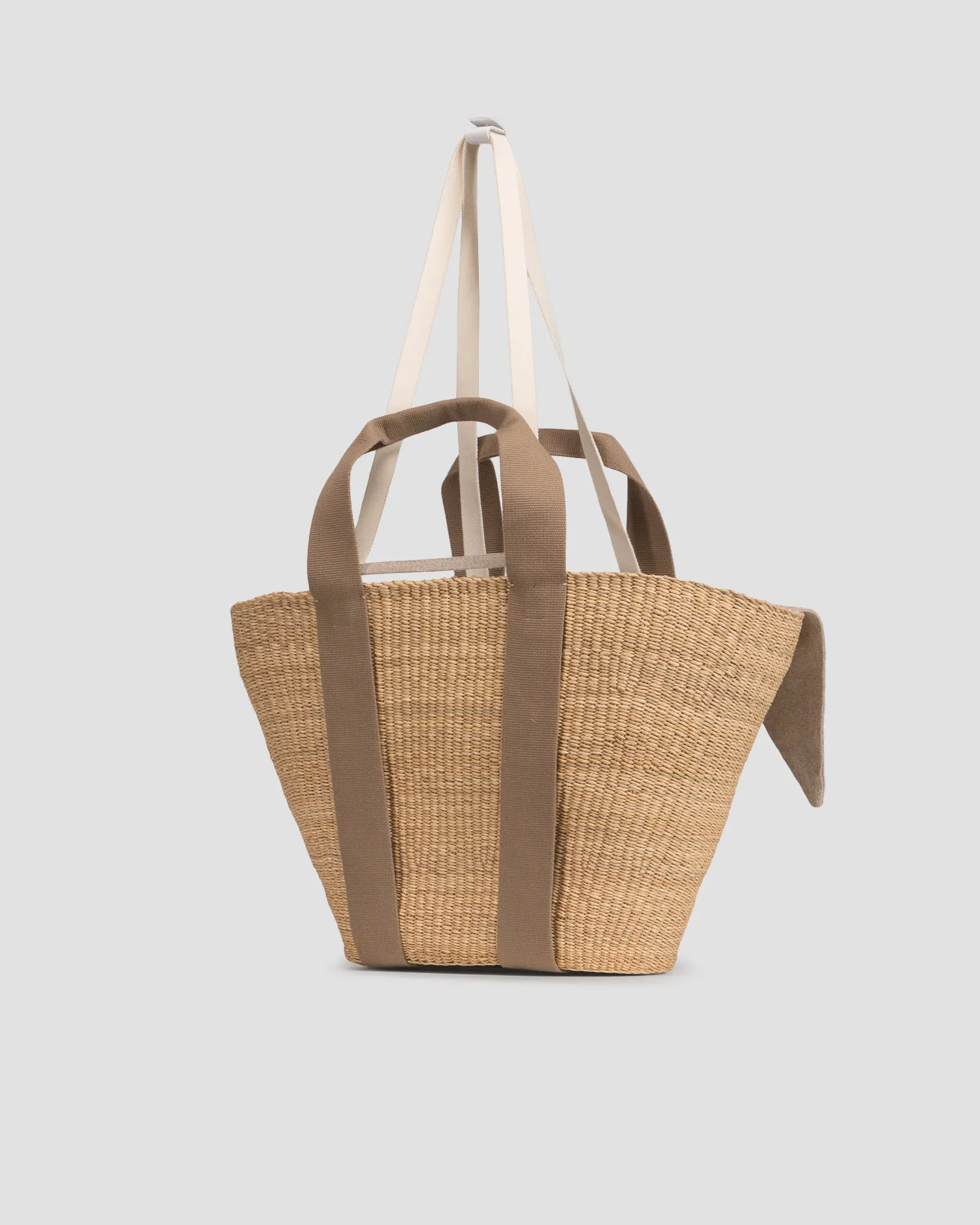 Cestino intrecciato da donna Muun Abby abbylinnbenat-beige