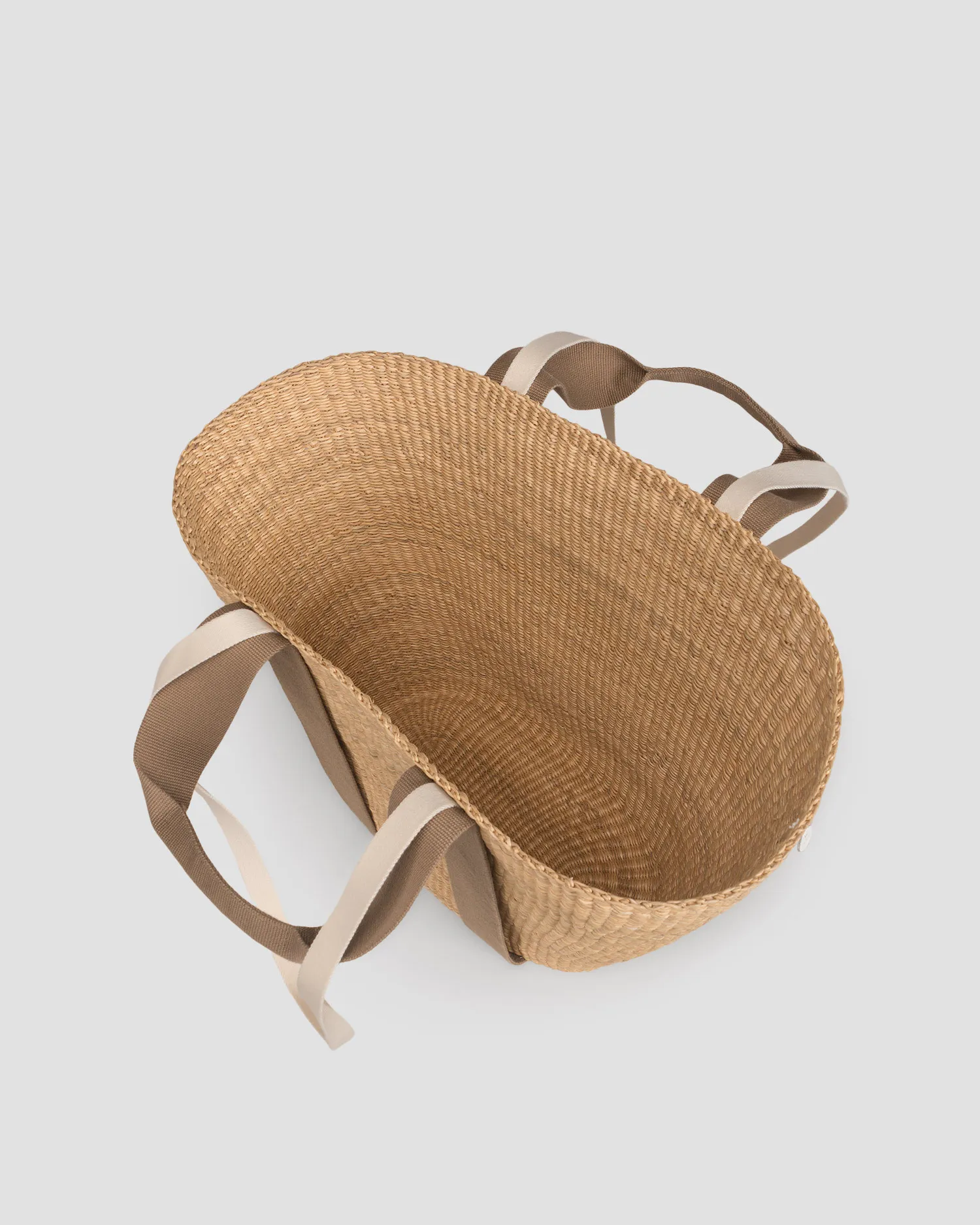Cestino intrecciato da donna Muun Abby abbylinnbenat-beige