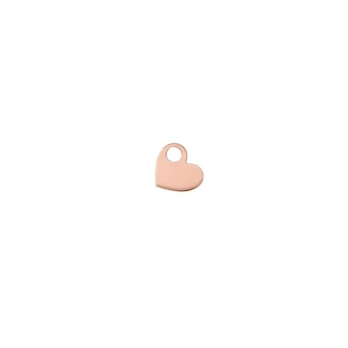 Charm cuore oro rosa 18kt Luxury Piercing di Maman et Sophie