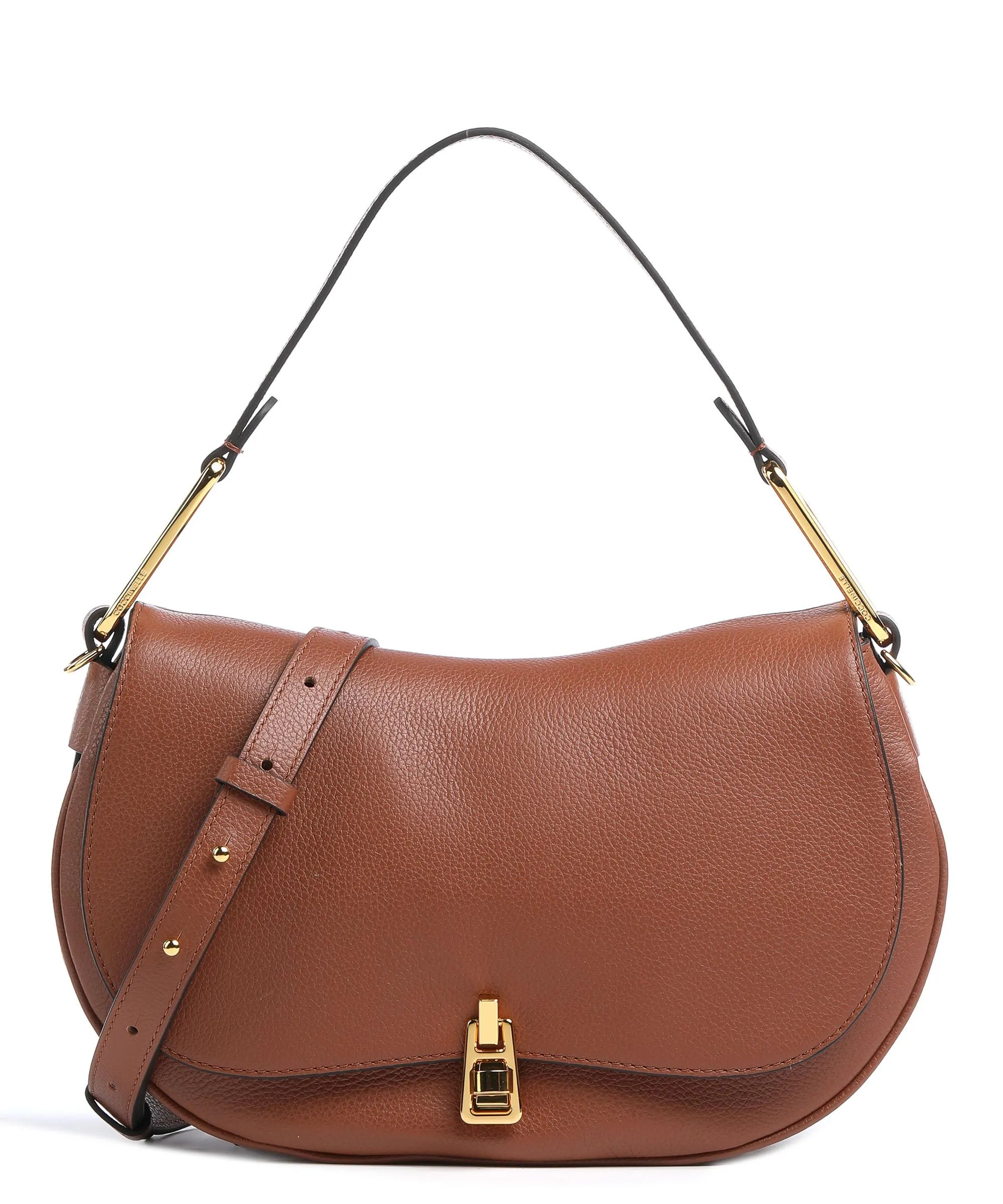  Coccinelle Magie Borsa hobo pelle granulata marrone  