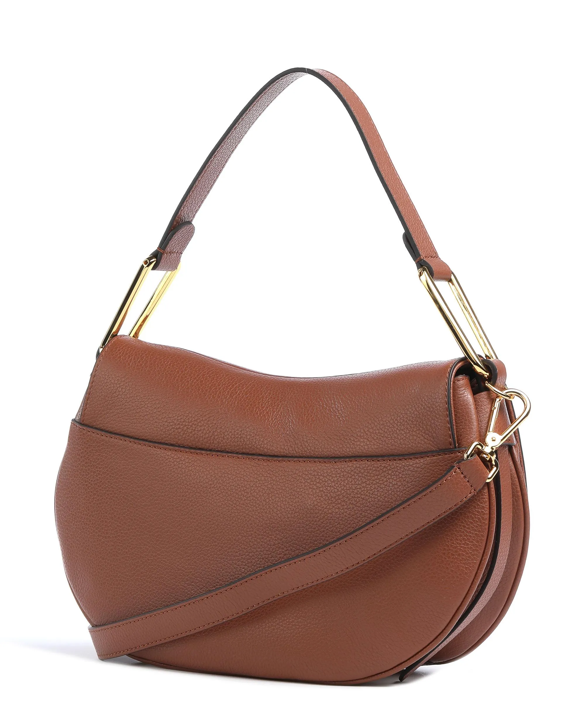  Coccinelle Magie Borsa hobo pelle granulata marrone  