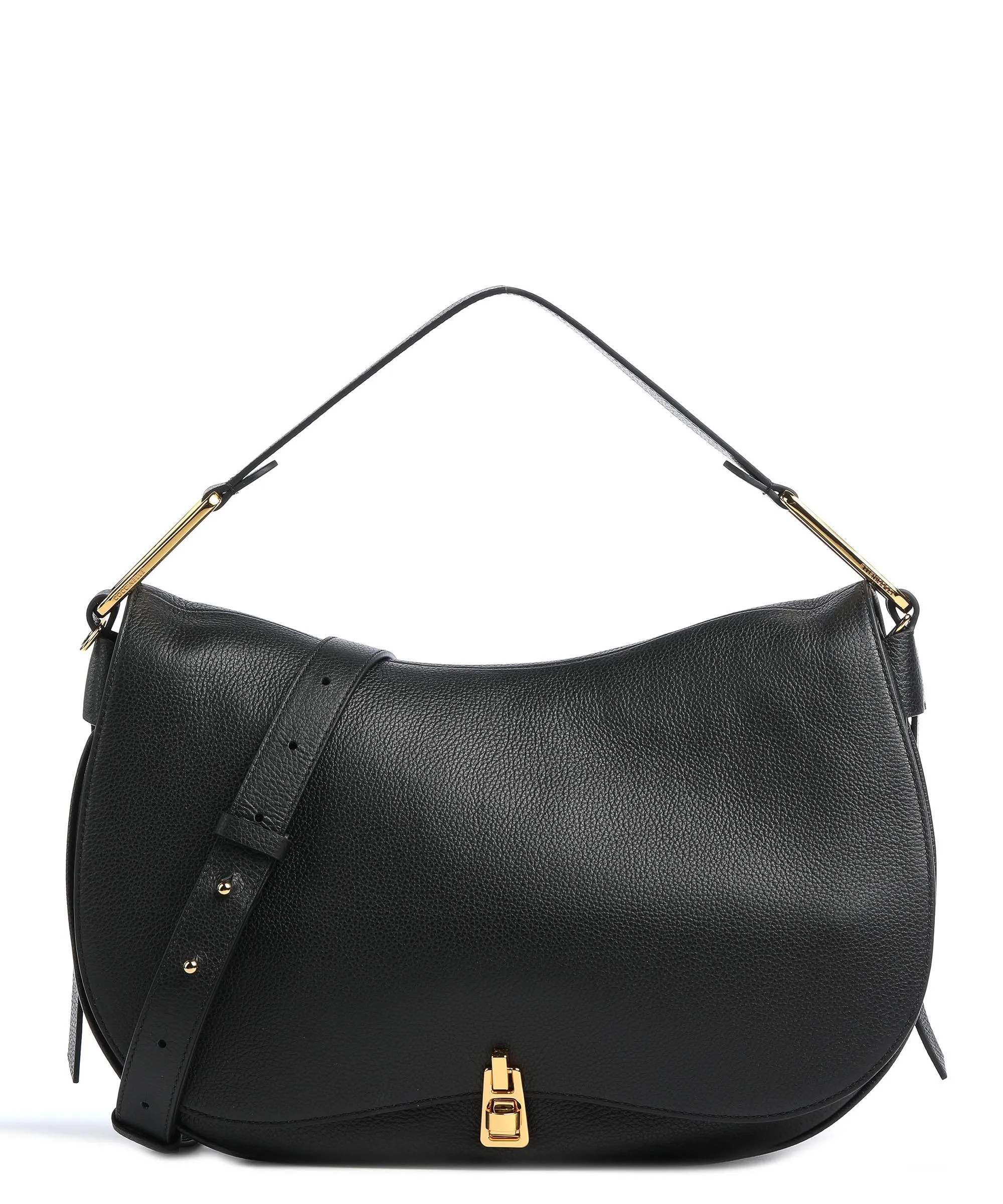  Coccinelle Magie Borsa hobo pelle granulata nero  