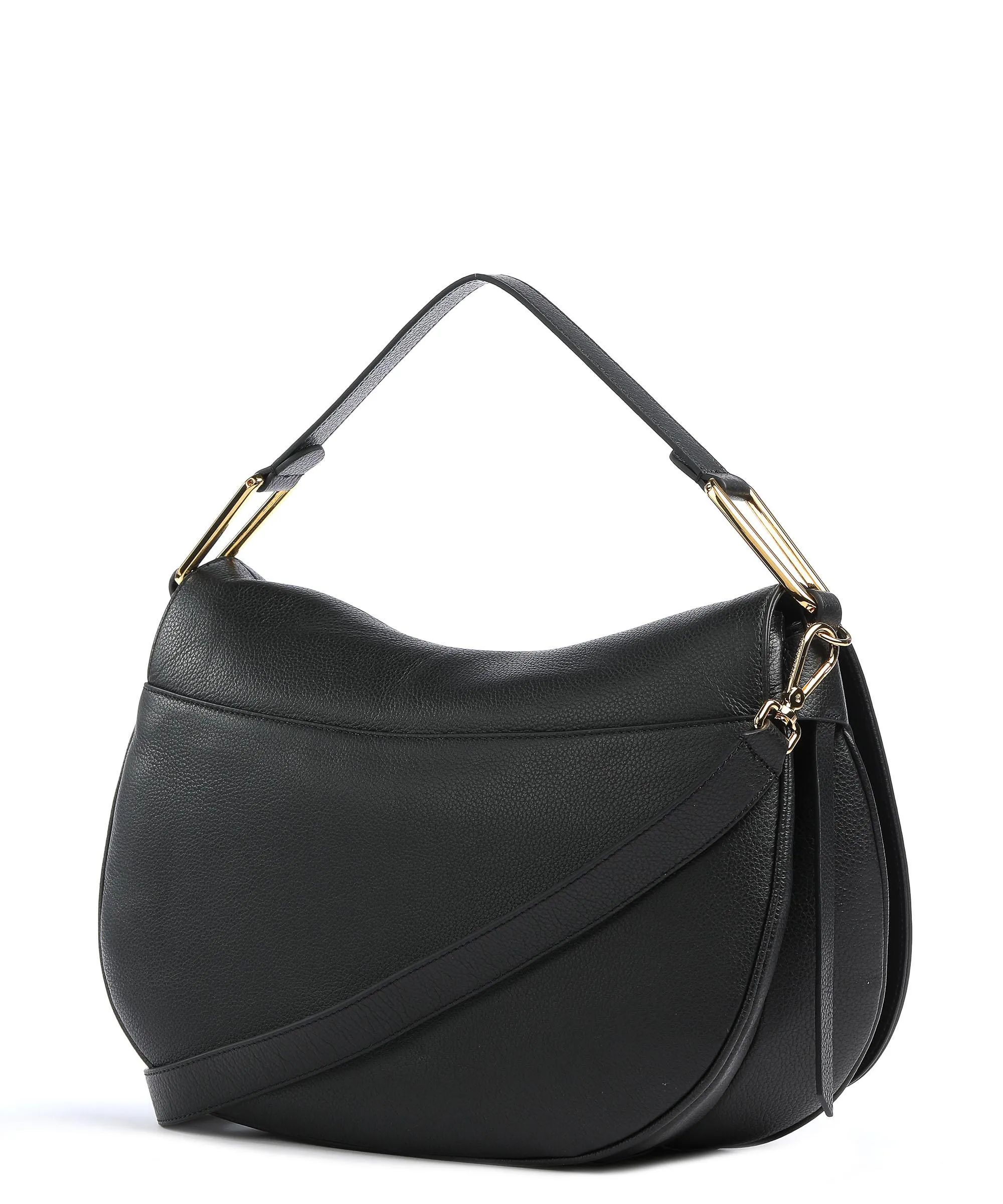  Coccinelle Magie Borsa hobo pelle granulata nero  