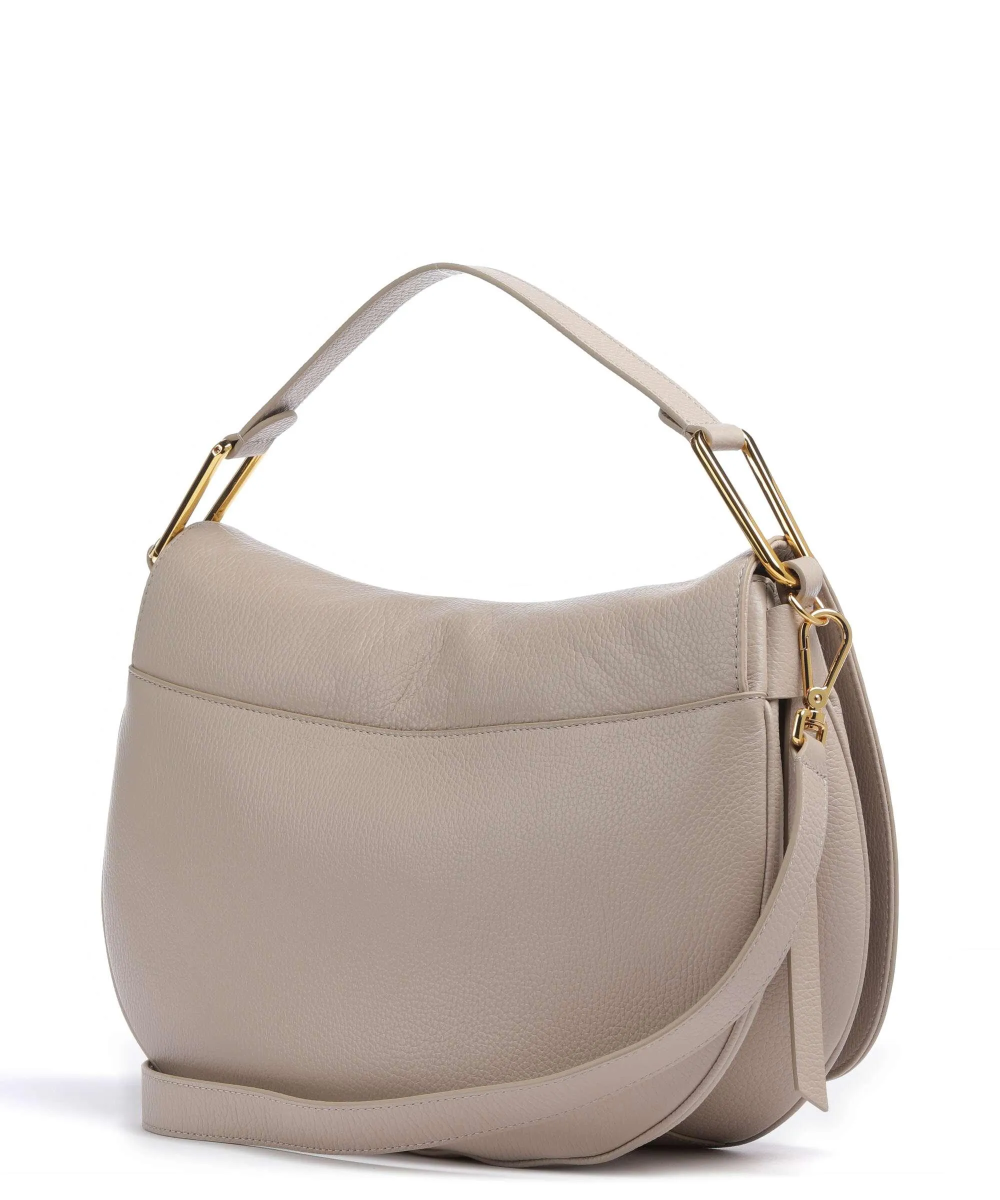  Coccinelle Magie Soft Borsa hobo pelle di vacchetta grana beige  