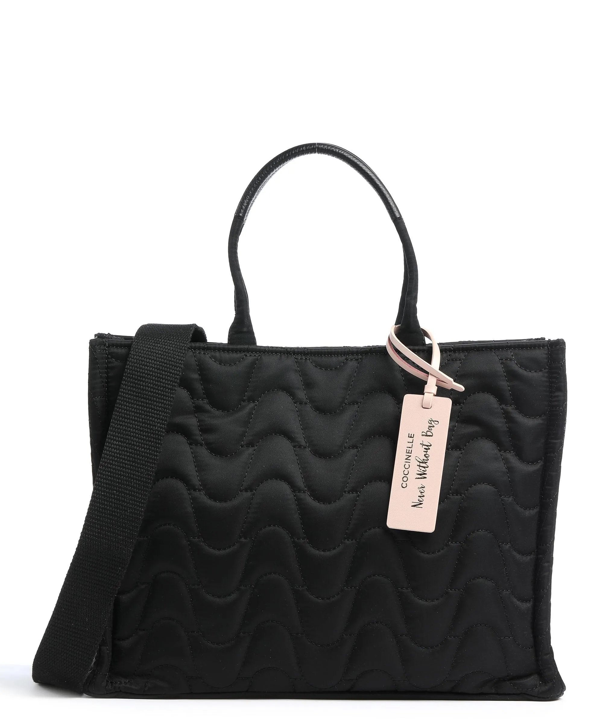  Coccinelle Never Without Bag Borsa a mano nylon nero  