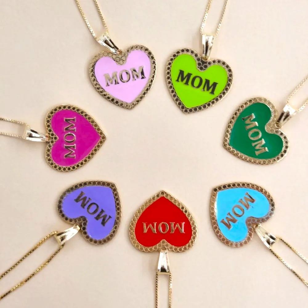 Collana “Mom Verde” in Argento 925% Rodiato In Oro 18kt